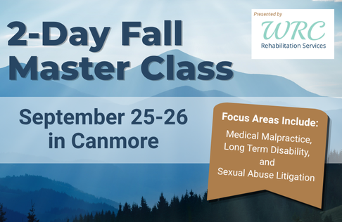 Save the Date for the 2026 Fall Master Class - September 26 and 27 in Canmore